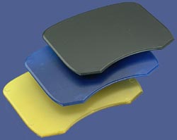 the pads in different colors